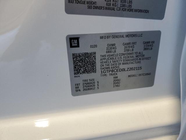 1GTP8CED0LZ202115 GMC Sierra C1500 Elevation