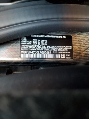 WBY8P4C00L7G52986 BMW I3 REX