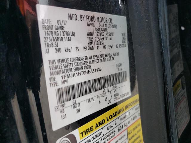 1FMJK1HT0HEA51138 Ford Expedition El Xlt