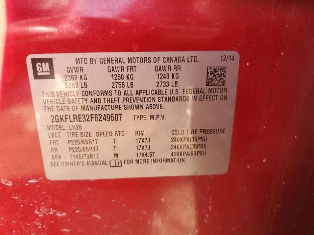 2GKFLRE32F6249607 GMC Terrain Sle