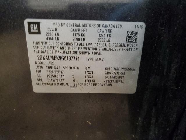 2GKALMEK9G6197771 GMC Terrain Sle