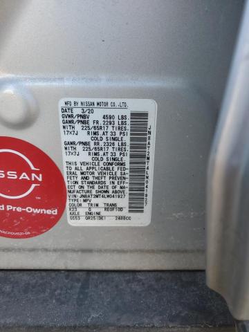 JN8AT2MT4LW041927 Nissan ROGUE S