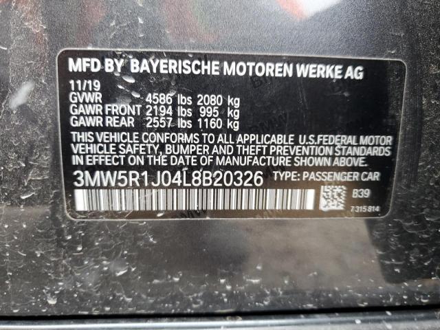3MW5R1J04L8B20326 BMW 330I