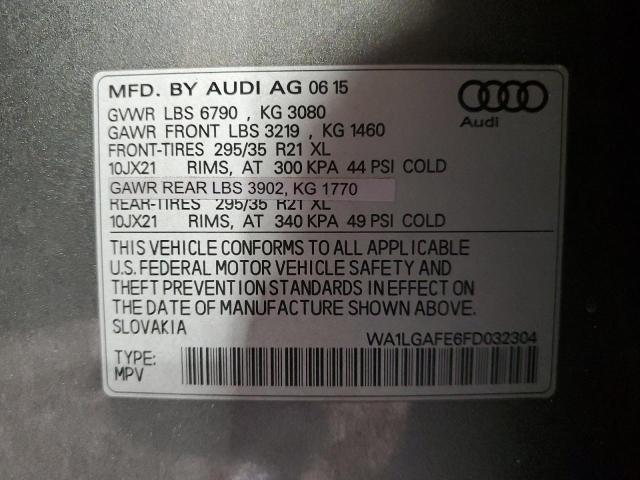 WA1LGAFE6FD032304 Audi Q7 Premium Plus