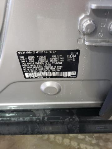 3CZRU6H72GM758939 Honda Hr-v Exl
