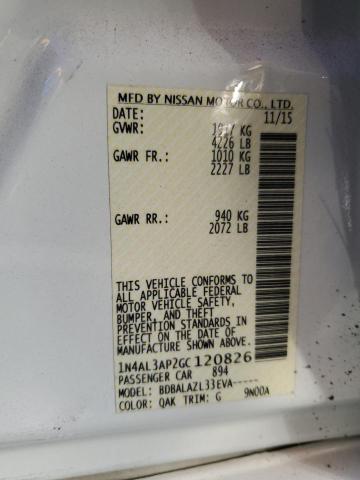 1N4AL3AP2GC120826 Nissan ALTIMA 2.5
