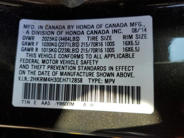 2HKRM4H30EH712858 Honda CR-V LX