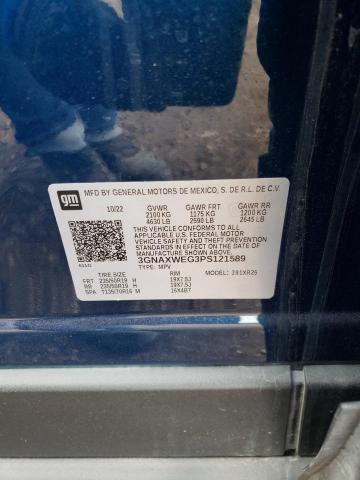 3GNAXWEG3PS121589 Chevrolet EQUINOX RS