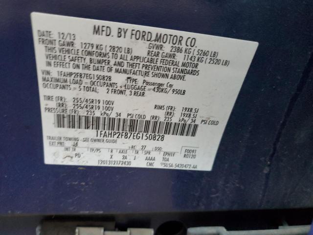 1FAHP2F87EG150828 Ford Taurus Limited