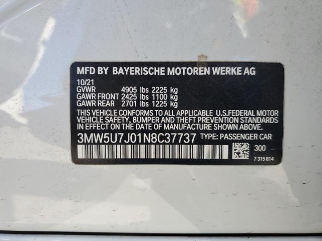 3MW5U7J01N8C37737 BMW M340I