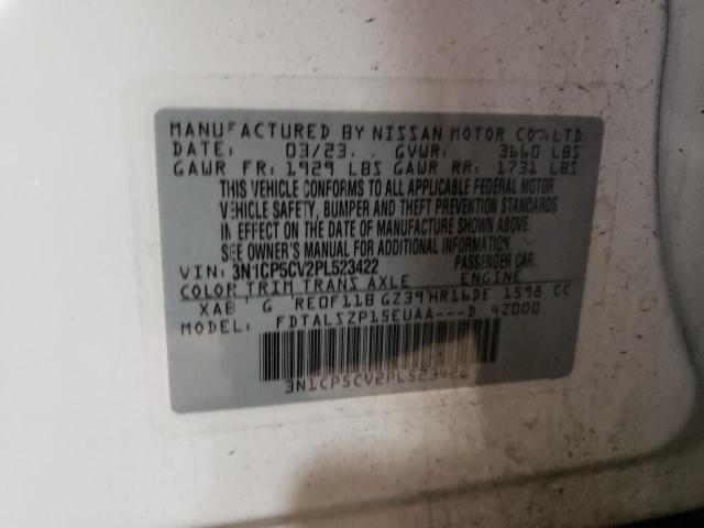 3N1CP5CV2PL523422 Nissan KICKS SV