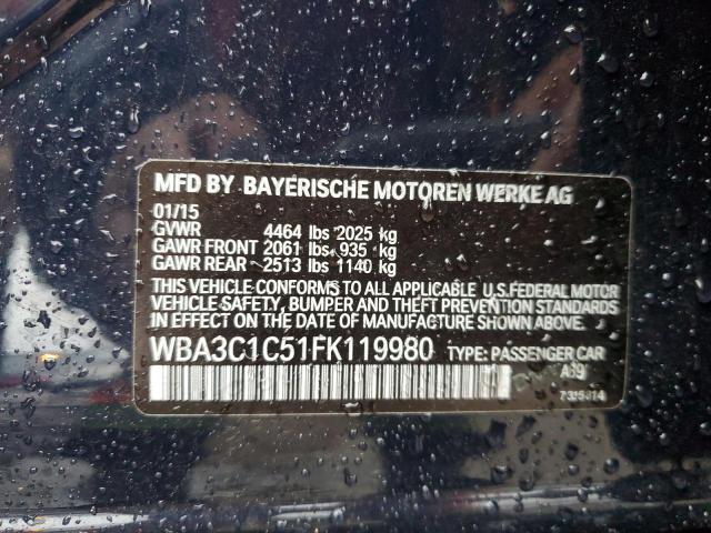 WBA3C1C51FK119980 BMW 328 I Sulev