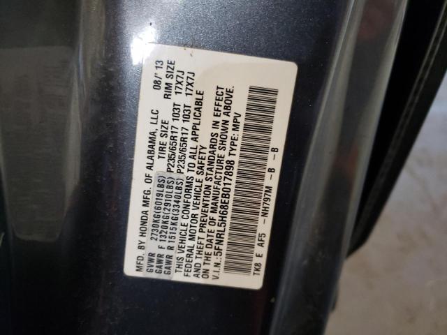 5FNRL5H68EB017898 Honda ODYSSEY EXL