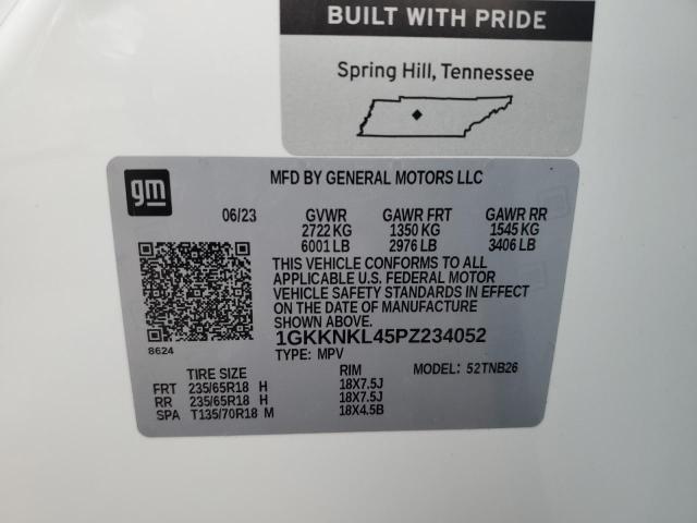 1GKKNKL45PZ234052 GMC ACADIA SLE