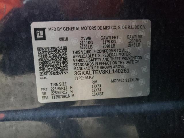 3GKALTEV8KL140261 GMC Terrain Sle