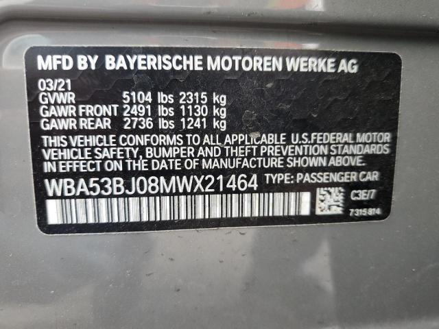 WBA53BJ08MWX21464 BMW 540 I