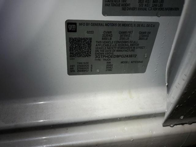 3GTPHDED9PG243872 GMC Sierra C1500 Slt