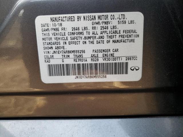JN1EV7AR8KM555256 Infiniti Q50 LUXE