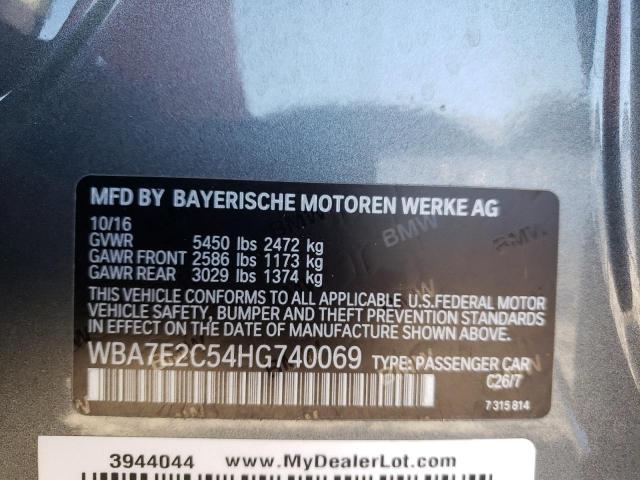WBA7E2C54HG740069 BMW 740 I