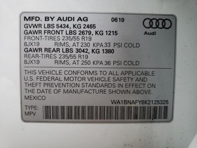 WA1BNAFY6K2125325 Audi Q5 Premium Plus