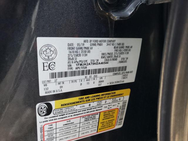 1FMJK2AT9KEA46544 Ford Expedition Max Limited