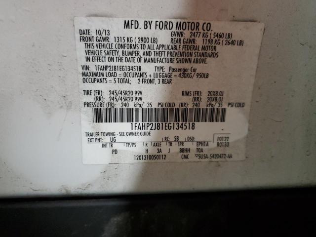 1FAHP2J81EG134518 Ford Taurus Limited