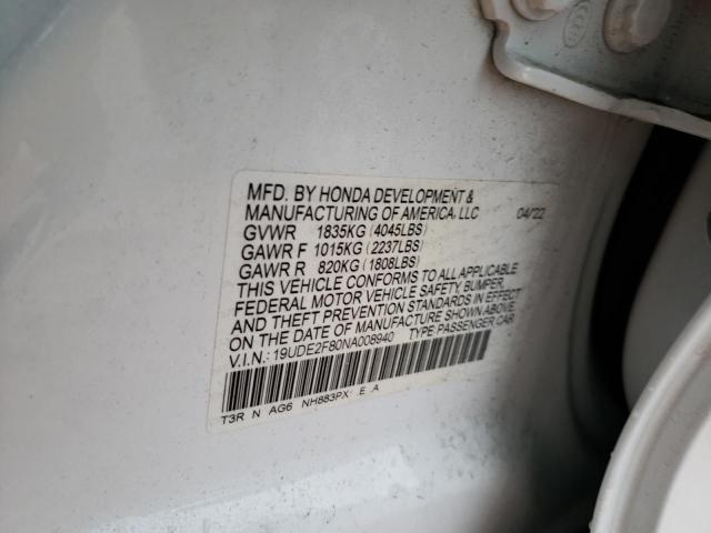 19UDE2F80NA008940 Acura Ilx Premium A-spec