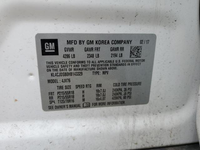 KL4CJDSB0HB143329 Buick Encore Premium