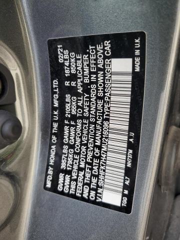 SHHFK7H47MU216096 Honda Civic Sport