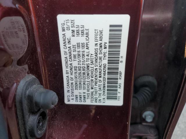 2HKRM4H30FH642960 Honda CR-V LX