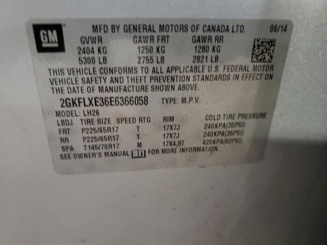 2GKFLXE36E6366058 GMC Terrain Slt