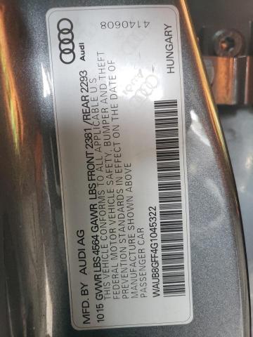 WAUB8GFF4G1045322 Audi A3 PREMIUM