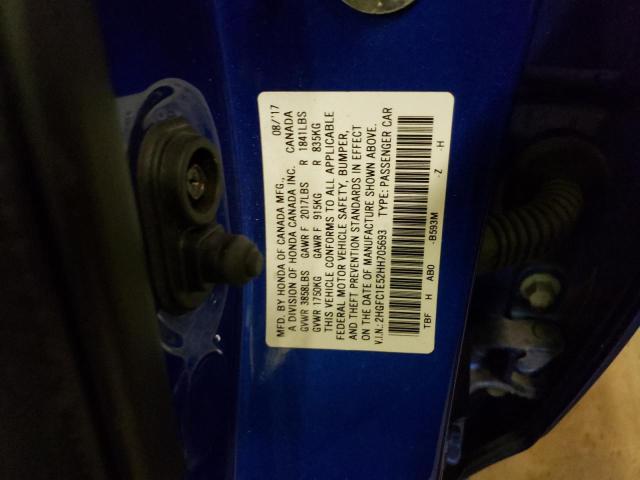 2HGFC1E52HH705693 Honda CIVIC SI