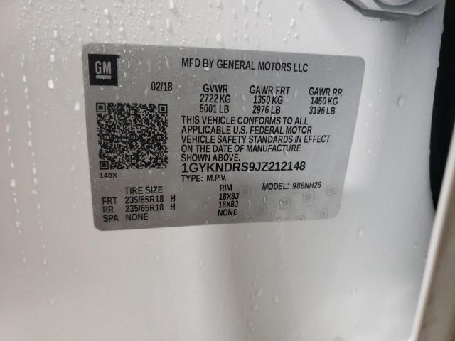 1GYKNDRS9JZ212148 Cadillac XT5 LUXURY