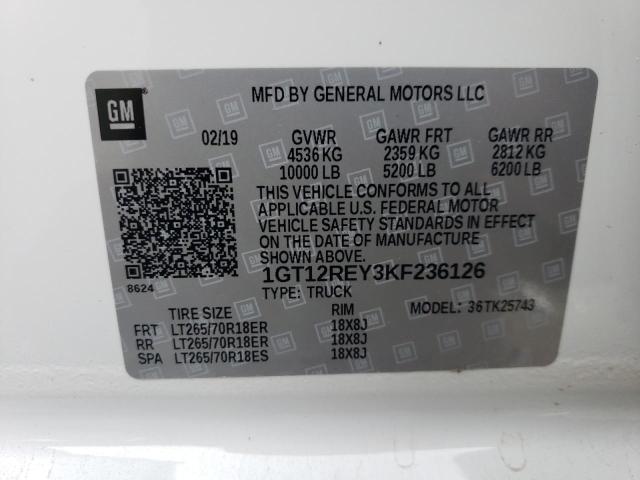 1GT12REY3KF236126 GMC Sierra K2500 Slt