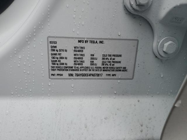 7SAYGDEE4PA070817 Tesla Model Y