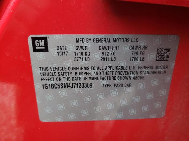 1G1BC5SM4J7133309 Chevrolet CRUZE LS