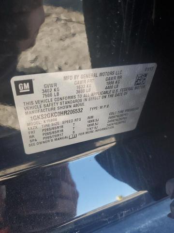 1GKS2GKC0HR206532 GMC Yukon Xl K1500 Slt