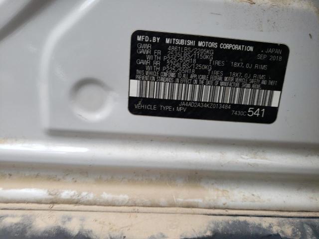 JA4AD2A34KZ013484 Mitsubishi Outlander Es