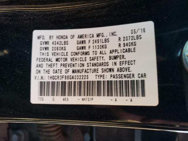 1HGCR3F96GA032225 Honda Accord Touring