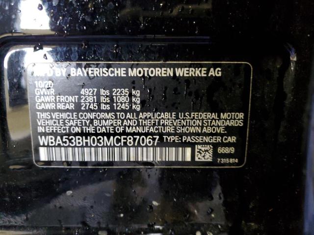 WBA53BH03MCF87067 BMW 530 I