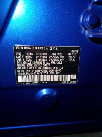 3CZRU6H30JM727354 Honda HR-V LX