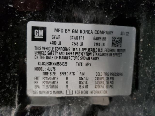 KL4CJESMXNB534328 Buick Encore Preferred