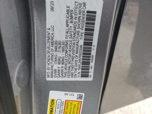 19XFL2H57PE023046 Honda Civic Lx