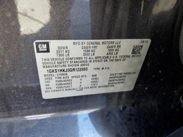 1GKS1HKJ0GR122880 GMC YUKON XL DENALI