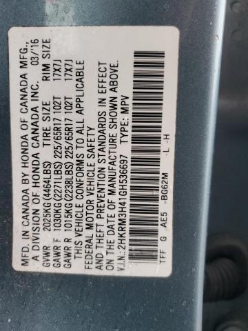 2HKRM3H41GH536697 Honda CR-V SE