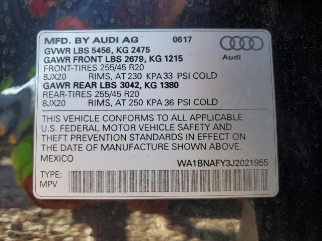 WA1BNAFY3J2021955 Audi Q5 Premium Plus