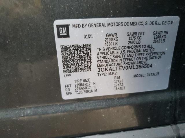 3GKALTEV0ML365504 GMC Terrain Sle