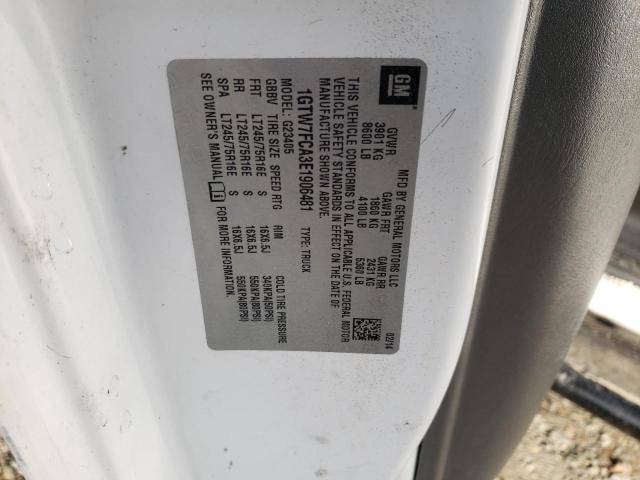 1GTW7FCA3E1906481 GMC Savana G2500