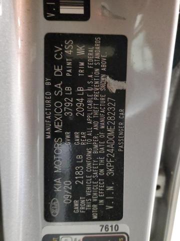 3KPF24AD0ME282327 KIA FORTE FE